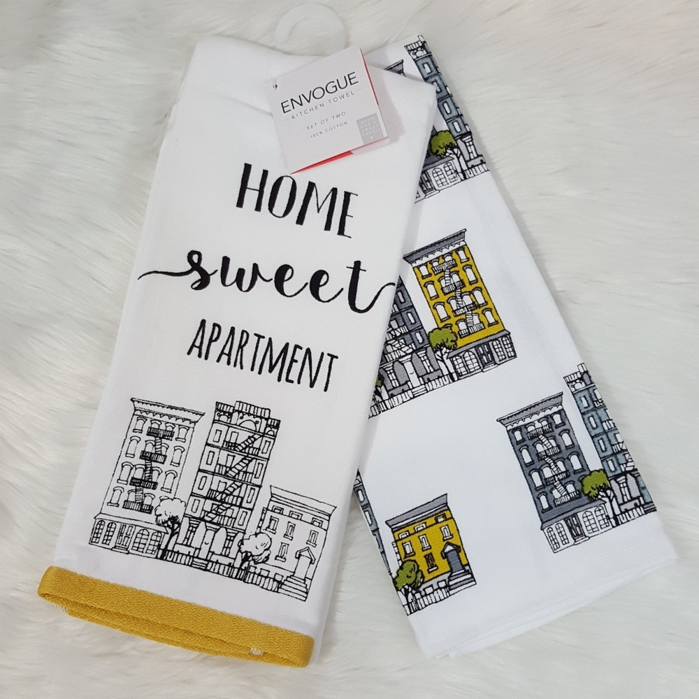 Envogue Home Sweet Apartment Kitchen Tea Towels